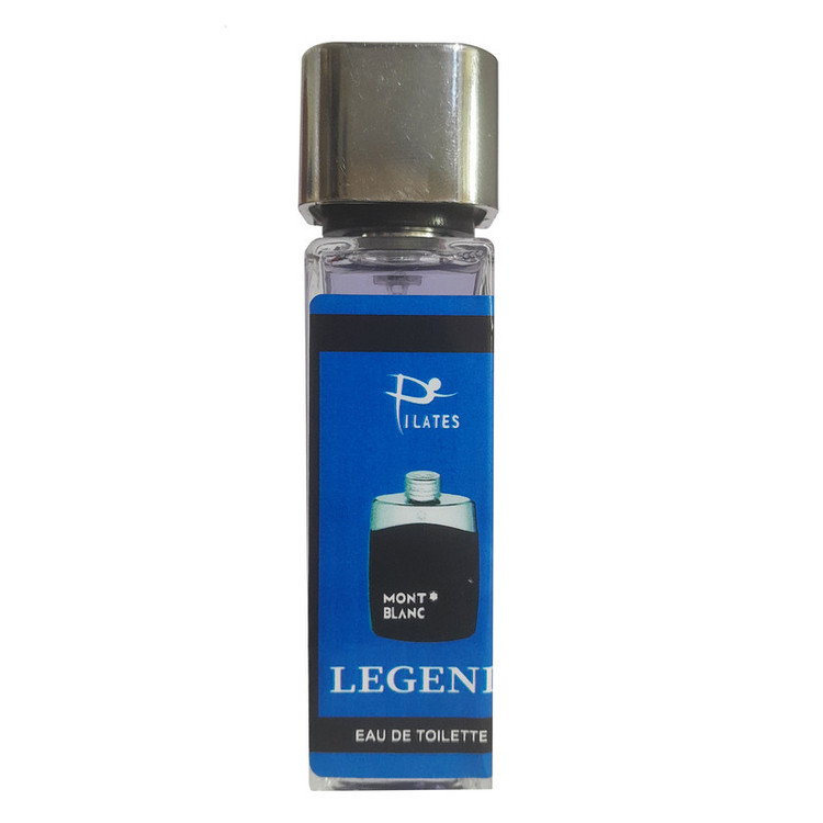 عطر جیبی مردانه پیلاتس مدل مونت بلنک لجند با رایحه خنک و چوبی حجم 30 میلی لیتر