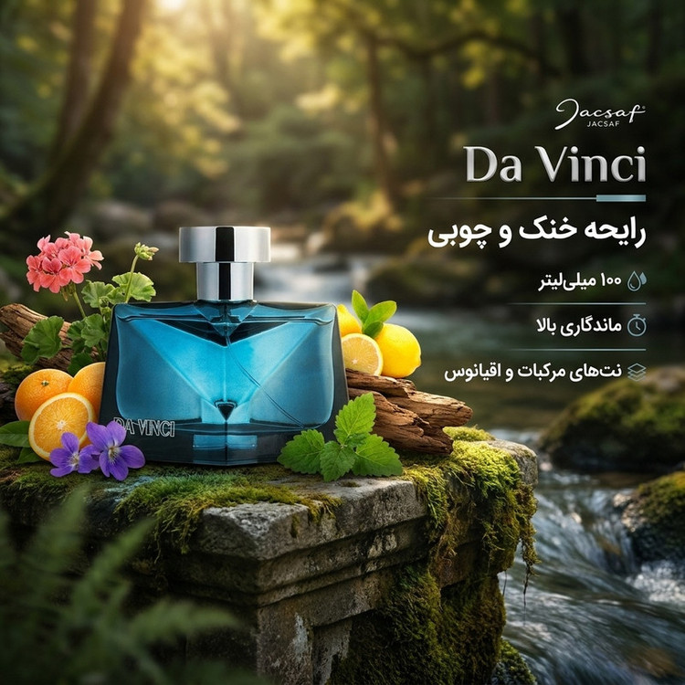 ادو پرفیوم مردانه ژک ساف مدل Da Vinchi حجم 100 میلی لیتر