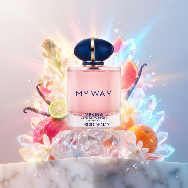 ادوپرفیوم زنانه وکینگ مدل مای وی MY WAY با رایحه معتدل حجم ۹۰ میلی لیتر