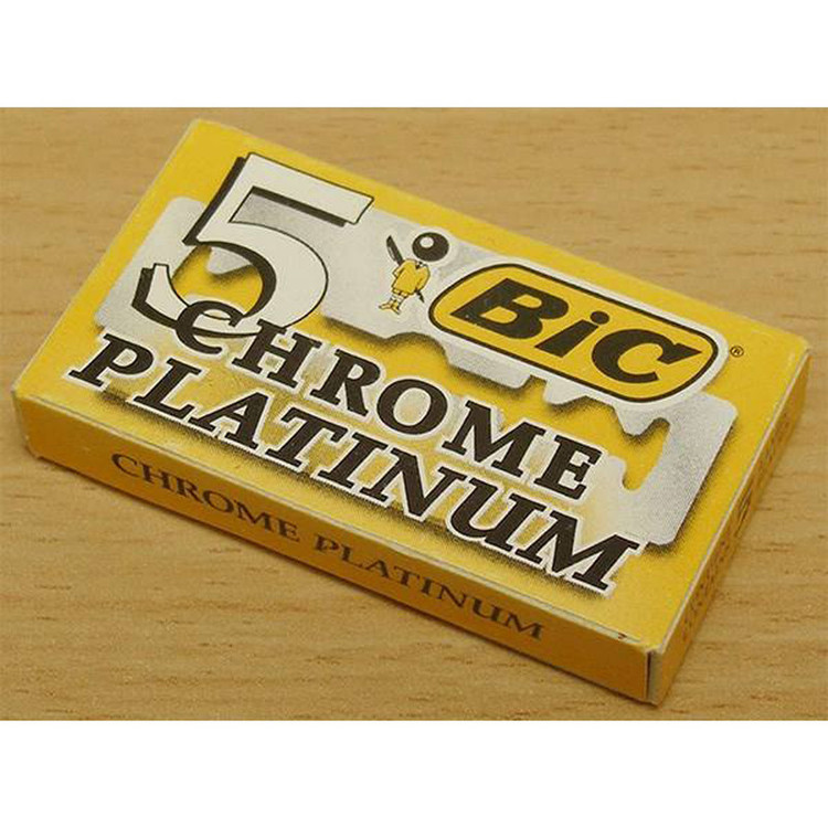 تیغ یدک بیک مدل Platinum Chromium Double Edge مجموعه 4 عددی
