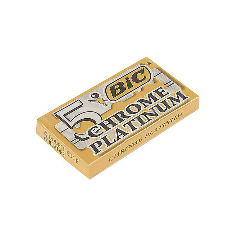 تیغ یدک بیک مدل Platinum Chromium Double Edge مجموعه 4 عددی