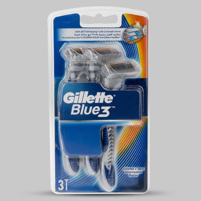 خود تراش ‏ژیلت مدل Blue 3 بسته 3 عددی
