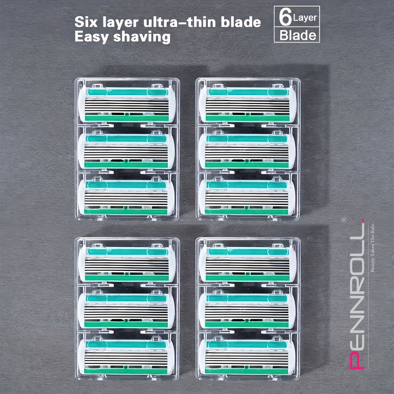 تیغ یدک پنرول مدل PRCL - Razor Refills 6 X3 بسته 3 عددی