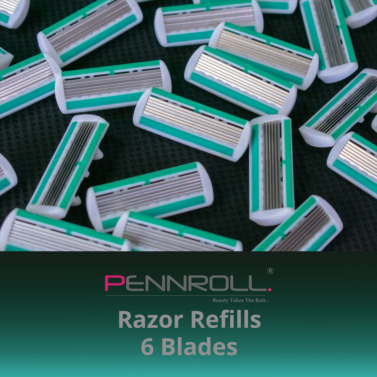 تیغ یدک پنرول مدل PRCL - Razor Refills 6 X3 بسته 3 عددی
