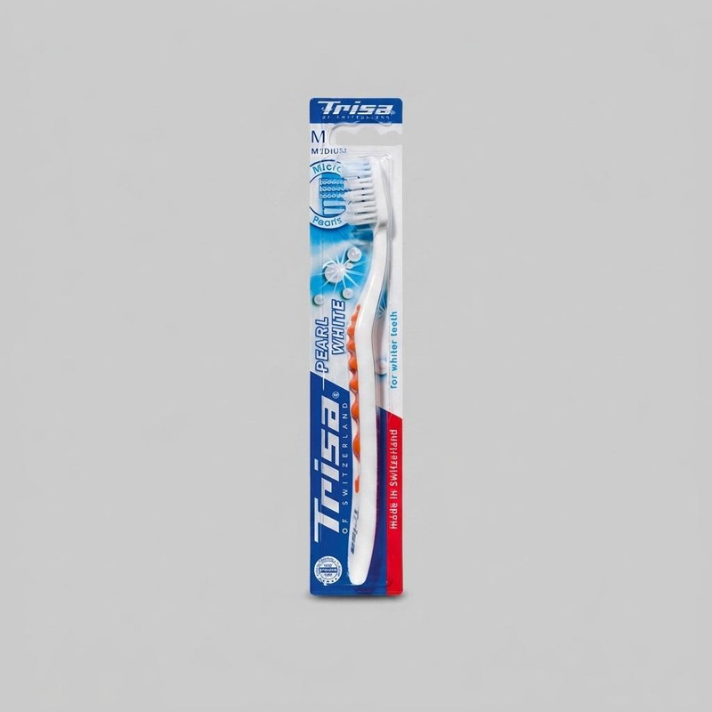 مسواک تریزا مدل Pearl White با برس متوسط