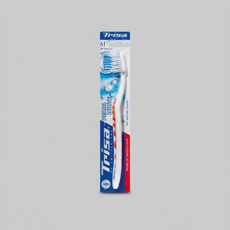 مسواک تریزا مدل Pearl White با برس متوسط