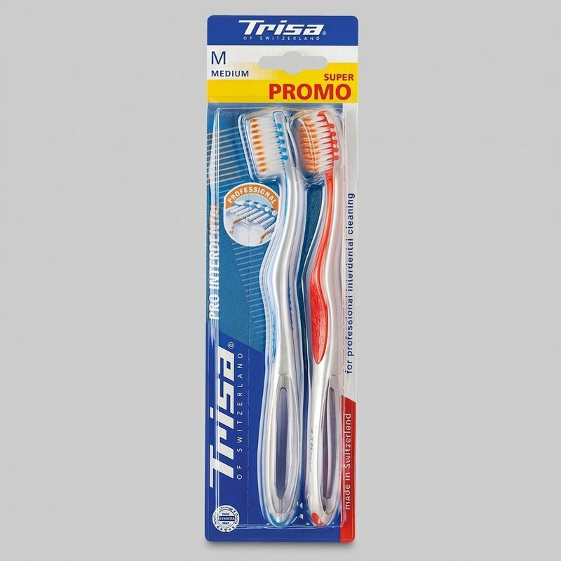 مسواک تریزا مدل Pro Interdental با برس متوسط بسته 2 عددی
