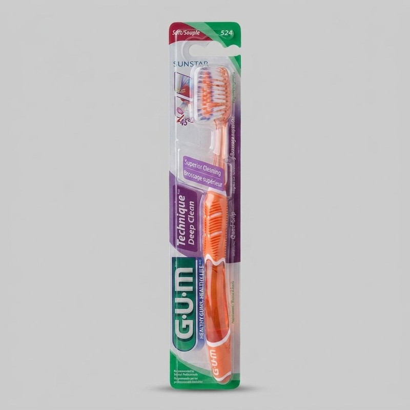 مسواک جی یو ام مدل Technique Deep Clean با سر بزرگ
