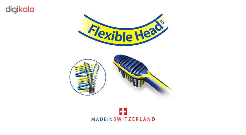 مسواک تریزا سری Super Promo مدل Flexible Head با برس متوسط بسته 3 عددی