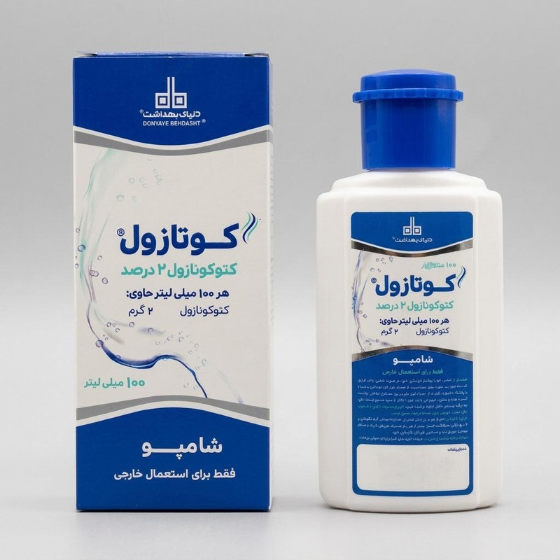 شامپو ضد شوره مو دنیای بهداشت مدل کتوکونازول حجم 100 میلی‌لیتر، ضد قارچ، ضد خارش، کاهش‌دهنده چربی، محافظت کامل مو و پوست سر، مناسب انواع مو و پوست سر حساس، خشک، چرب و مستعد شوره