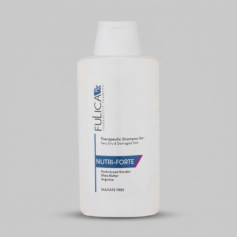 شامپو تقویت کننده و ترمیم کننده مو فولیکا مدل NUTRI-FORTE حجم 200 میلی‌لیتر، مناسب موهای خشک و آسیب‌دیده، مغذی، شاداب‌کننده و درخشان‌کننده
