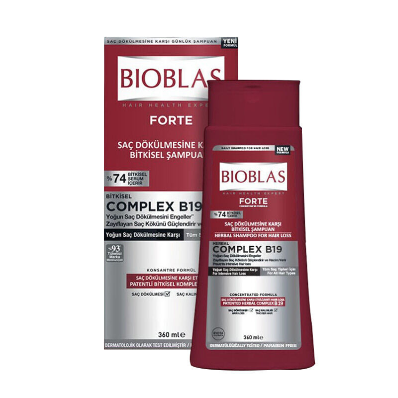 شامپو مو بیوبلاس مدل Forte Complex B19 حجم 360 میلی لیتر