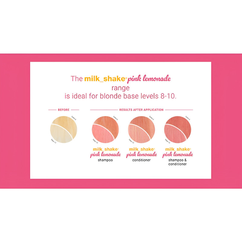 شامپو تثبیت کننده رنگ مو صورتی میلک شیک مدل PINK LEMONADE حجم 300 میلی لیتر