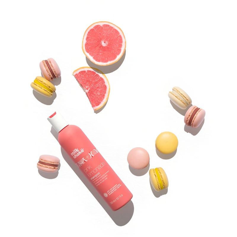شامپو تثبیت کننده رنگ مو صورتی میلک شیک مدل PINK LEMONADE حجم 300 میلی لیتر