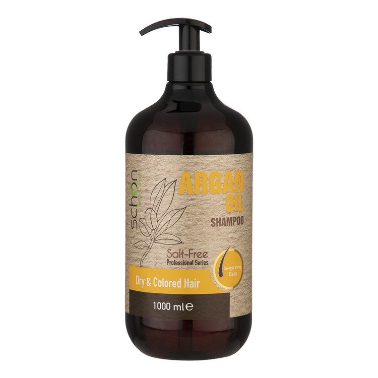 شامپو مو شون مدل Argan Oil حجم 1000 میلیلیتر، مرطوبکننده، مناسب موهای خشک، حاوی روغن آرگان