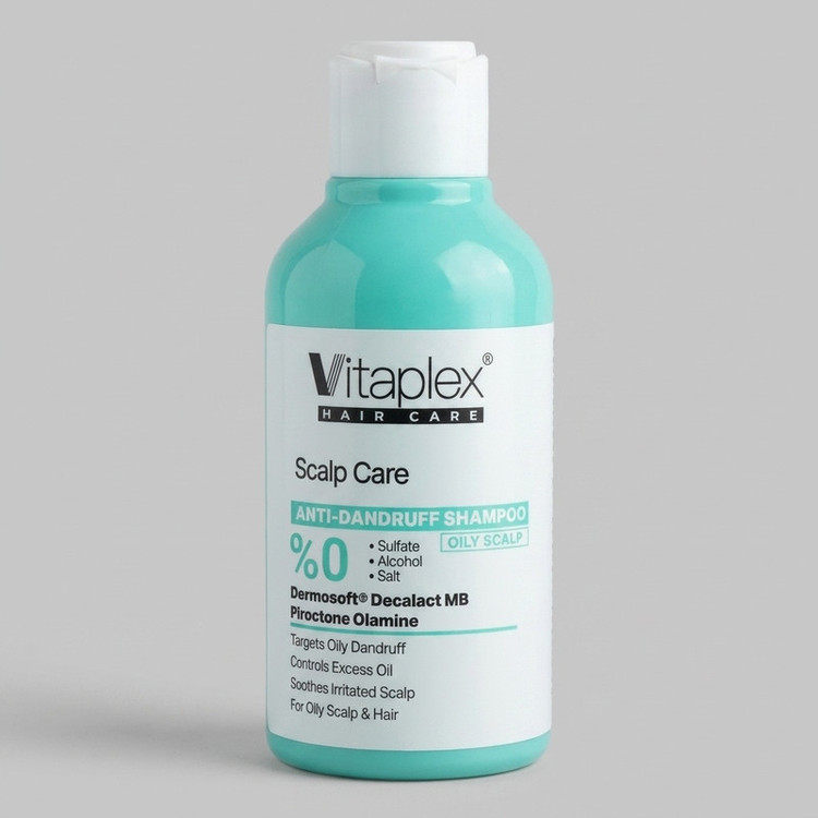 شامپو مو ویتاپلکس مدل Scalp Care ضد شوره، کنترل چربی و ضد خارش مناسب موهای چرب حجم 250 میلیلیتر