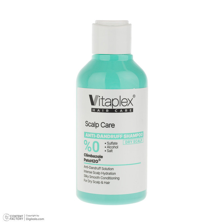 شامپو مو ضد شوره ویتاپلکس مدل Scalp Care مناسب موهای خشک، ضد خارش، تقویتکننده، محافظت کامل پوست سر، حجم 250 میلیلیتر
