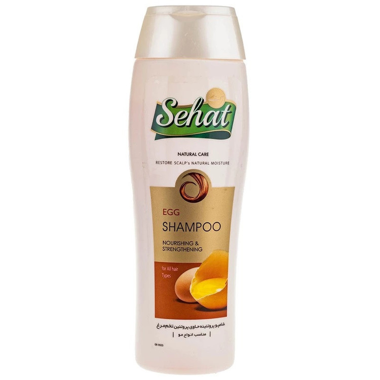 شامپو مو تقویتکننده صحت مدل تخم مرغ حجم 300 میلیلیتر بسته 3 عددی، حاوی عصاره تخم مرغ و گلیسیرین، مناسب انواع مو، افزایش مقاومت و نرمی مو و پوست سر، سرشار از پروتئین