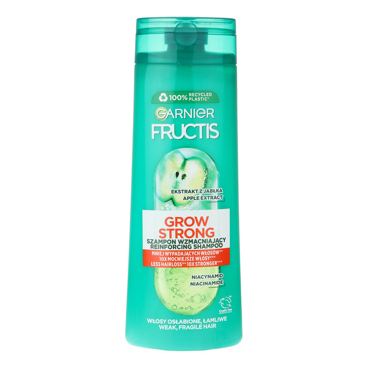 شامپو تقویت کننده و ضد ریزش مو گارنیه مدل FRUCTIS مناسب برای موهای شکننده حجم 400 میلی لیتر
