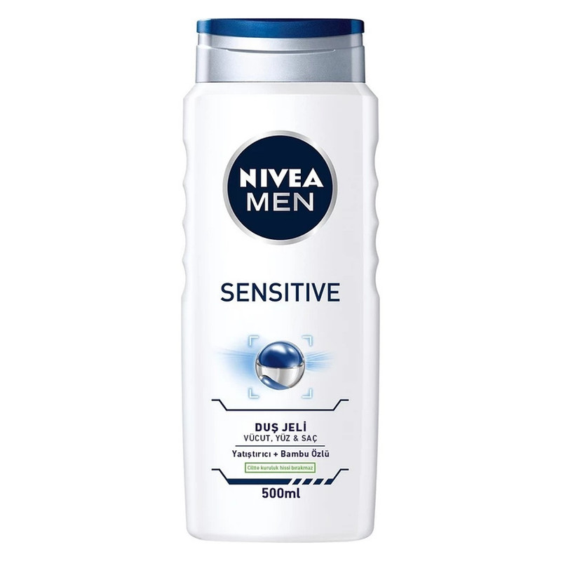 شامپو مو و بدن مردانه نیوآ مدل SENSITIVE حجم 500 میلی لیتر