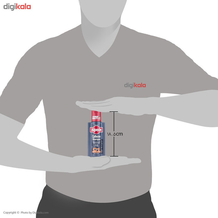شامپو ضد ریزش و حجم دهنده مو آلپسین مدل Caffeine C1 با کمپلکس کافئین و نعناع، حاوی کراتین و ویتامین B3 حجم 250 میلیلیتر بسته 3 عددی مناسب برای انواع مو و آقایان