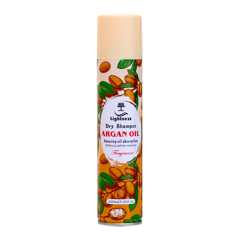 شامپو خشک لایتنس مدل Argan Oil مناسب برای موهای چرب حجم 200 میلی لیتر