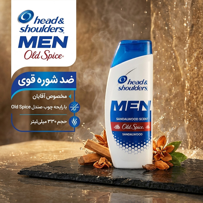 شامپو ضد شوره مو هد اند شولدرز مدل Spice مناسب برای انواع مو حجم 330 میلی لیتر