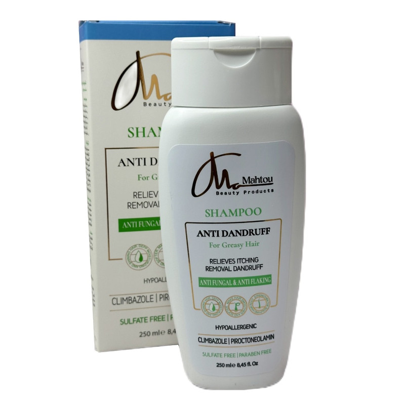 شامپو ضد شوره مو ماهتو مدل ANTI DANDRUFF مناسب برای موهای چرب حجم 250 میلی لیتر