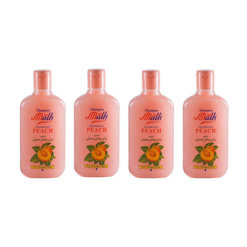 شامپو مو بس مدل Peach حجم 280 میلی لیتر مجموعه 4 عددی