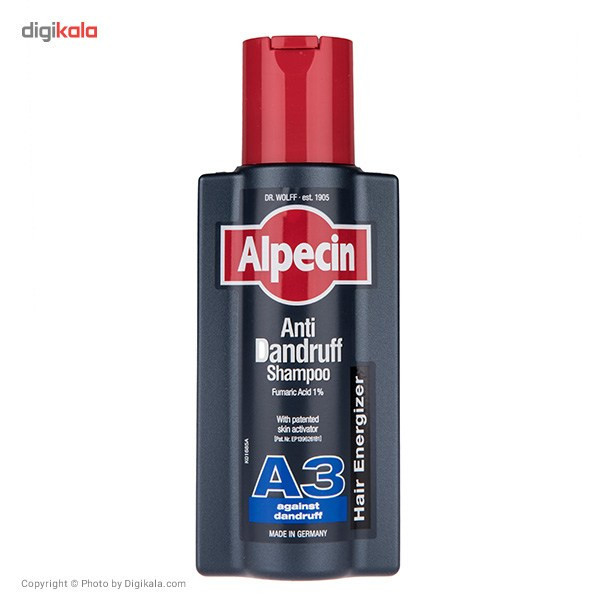شامپو ضد شوره مو آلپسین مدل A3 Anti Dandruff حجم 250 میلی لیتر