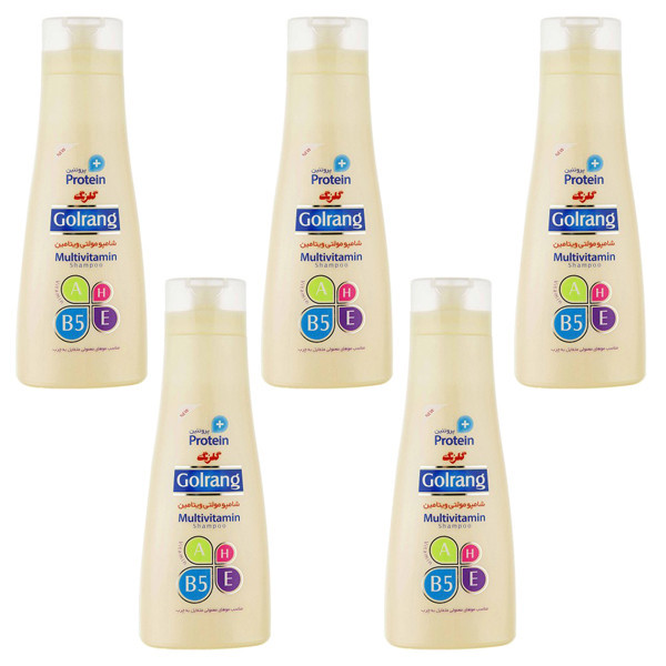 شامپوی مو گلرنگ سری Plus Protein مدل Oily Hair مقدار 400 گرم مجموعه 5 عددی