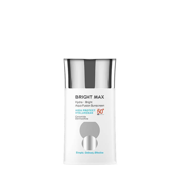 کرم ضدآفتاب بدون رنگ برایت مکس SPF50 مدل آکوا فیوژن مناسب انواع پوست، حجم 50 میلیلیتر