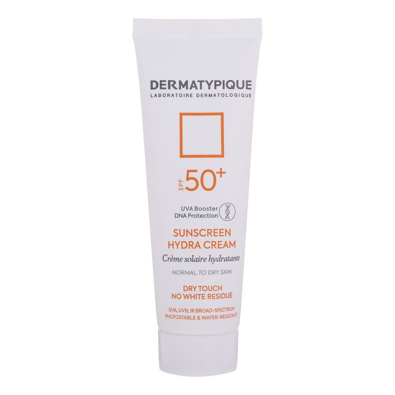 کرم ضدآفتاب بیرنگ درماتیپیک +SPF50 مدل هیدرا مناسب انواع پوست، حجم 50 میلیلیتر