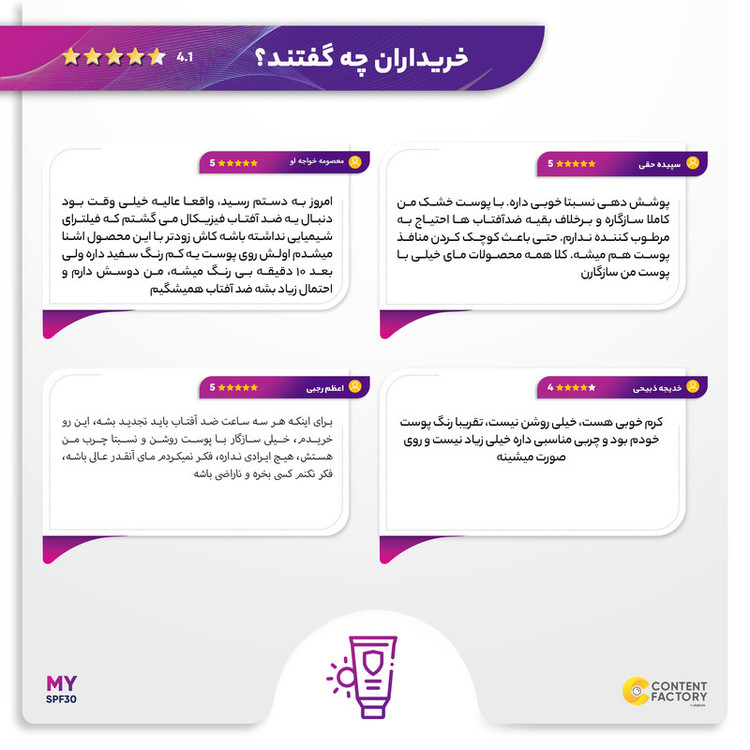 کرم ضدآفتاب رنگی مای مدل SPF30، مناسب پوستهای نرمال و خشک، حجم 50 میلیلیتر