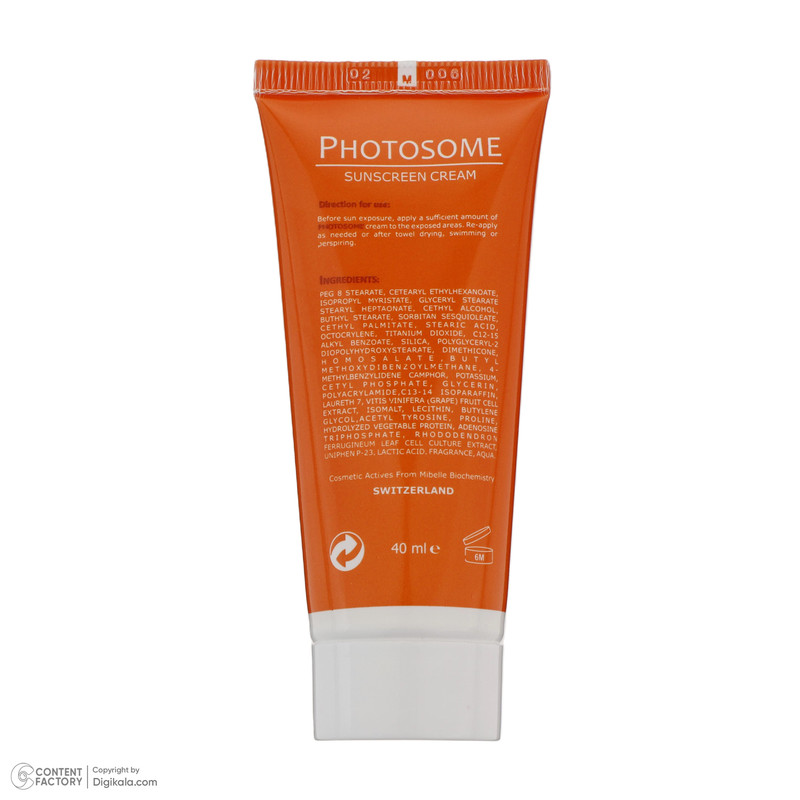 کرم ضد آفتاب بدون رنگ فیس دوکس SPF 50 مدل فوتوزوم محافظ اشعه UVA و UVB، ضد آب مناسب پوست چرب حجم 40 میلیلیتر