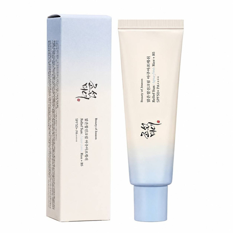 ضدآفتاب ژلی صورت و گردن بیوتی آف جوسان مدل B6 حجم 50 میلیلیتر با SPF 50 و PA++++، کنترل کننده چربی و حاوی عصاره برنج و پانتنول B5 مناسب پوست حساس