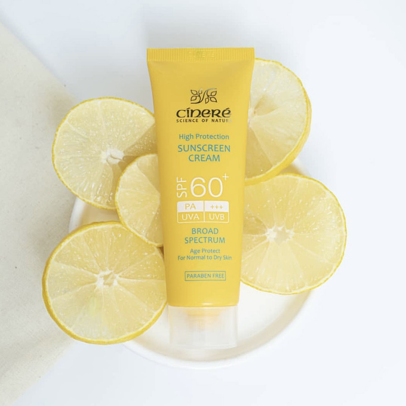 کرم ضدآفتاب بیرنگ سینره مدل SPF60 مناسب انواع پوست، حجم 50 میلیلیتر