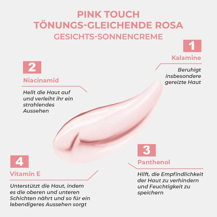 کرم ضد آفتاب رنگی صورت سینوز SPF 50 مدل Pink Touch Tone Up محافظ UVA و UVB مناسب برای انواع پوست حجم 50 میلیلیتر