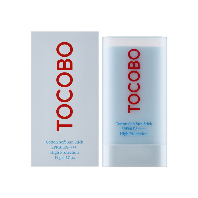 ضد آفتاب استیکی توکوبو مدل Cotton Soft وزن 19 گرم با SPF 50 و محافظت در برابر اشعه UVB، مناسب برای انواع پوست