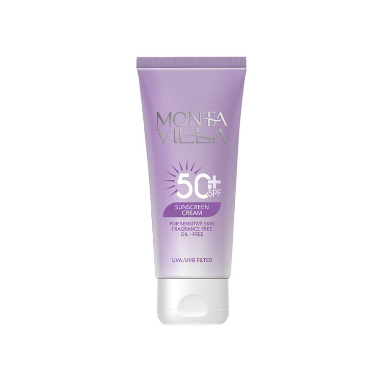 ضدآفتاب بیرنگ مونتا ویلا SPF50 مدل 01 مناسب انواع پوست، حجم 50 میلیلیتر