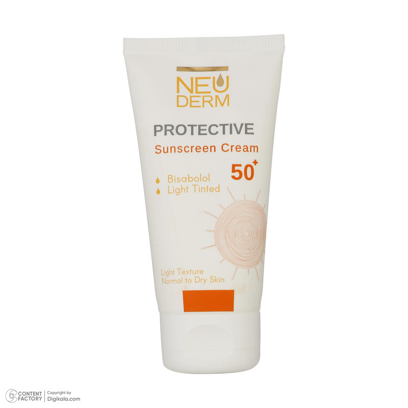 کرم ضد آفتاب بدون رنگ نئودرم SPF 50 مدل Highly Protective مناسب پوست های نرمال تا خشک حجم 50 میلیلیتر