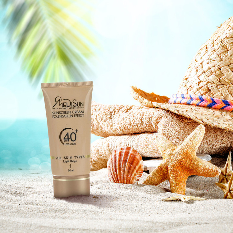 کرم ضد آفتاب رنگی مدیسان، SPF 40، مدل No1، مناسب انواع پوست با تنالیته متوسط و حجم 30 میلیلیتر، محافظتکننده در برابر اشعههای UVA و UVB، ضد چروک و پیری، دارای فرمولاسیون تیتانیوم دی اکساید و گلیسیرین، با ماندگاری 3 ساعته