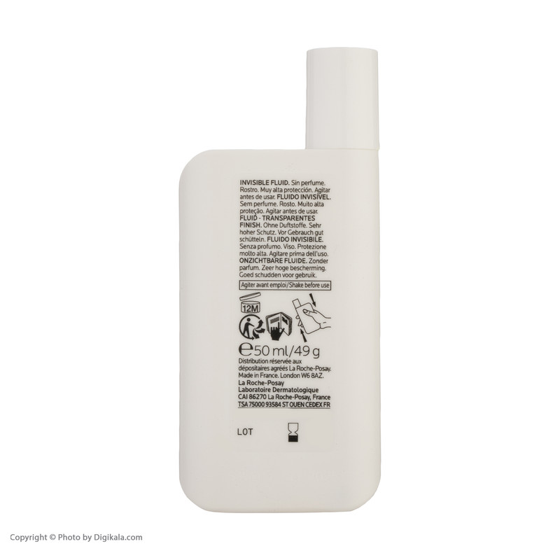 فلوئید ضدآفتاب بیرنگ لاروش پوزای +SPF50 مدل UVMune400 مناسب انواع پوست، حجم 50 میلیلیتر