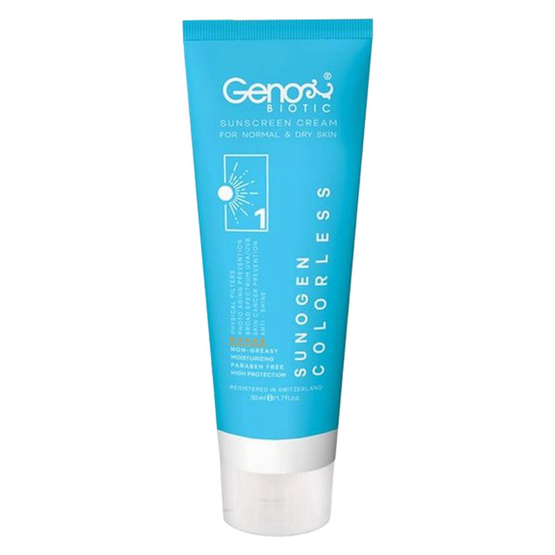 کرم ضد آفتاب بیرنگ ژنوبایوتیک SPF 50 مدل 388 مناسب پوستهای حجم میلیلیتر