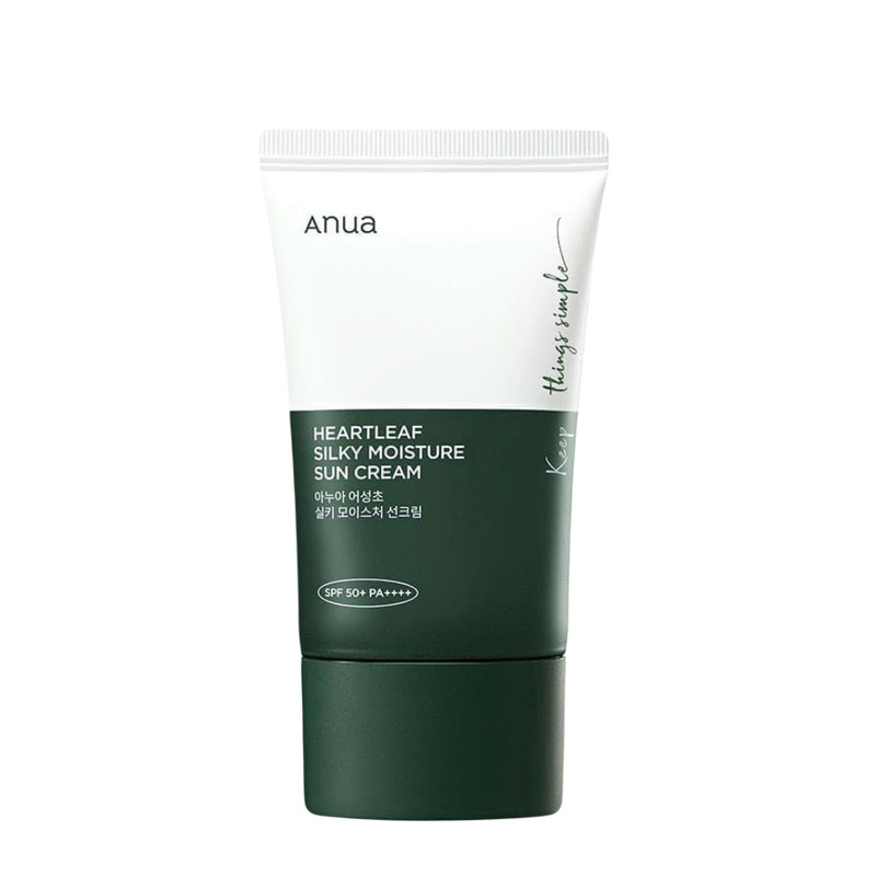 کرم ضد آفتاب بیرنگ دست، صورت آنوا SPF 50 مدل heartleaf محافظ UVA ،UVB مناسب برای انواع پوست حجم 50 میلیلیتر