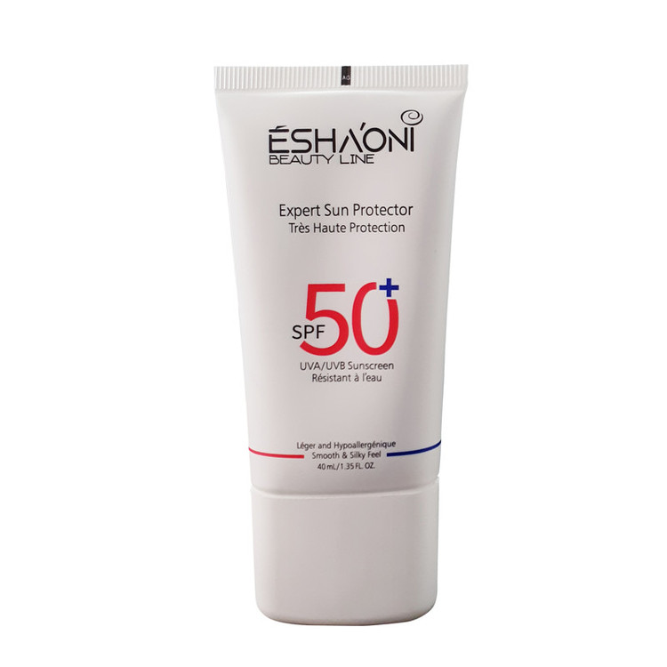 فلوئید ضد آفتاب بدون رنگ اشااونی SPF50 مدل UVA UVB مناسب پوست های چرب و آکنه دار حجم 40 میلیلیتر