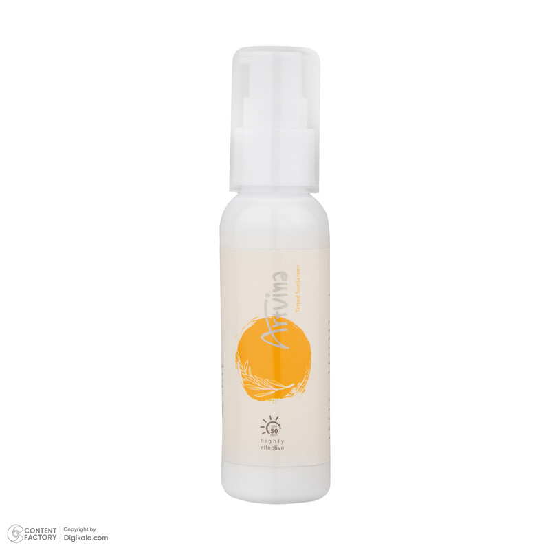 کرم ضد آفتاب رنگی صورت آرت وینا SPF 50 مدل Sun Guard محافظ +++PA مناسب برای انواع پوست حجم 50 میلیلیتر