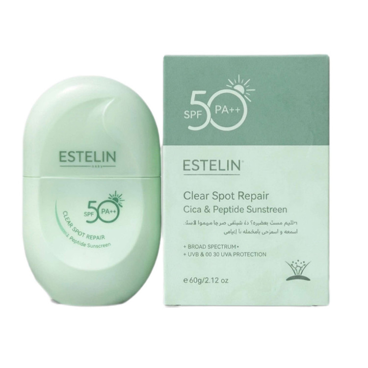 کرم ضد آفتاب بیرنگ صورت استیلن SPF 50 مدل سرامید و سنتلا محافظ UVA ، UVB و PA++، مناسب برای انواع پوست، حجم 60 میلیلیتر