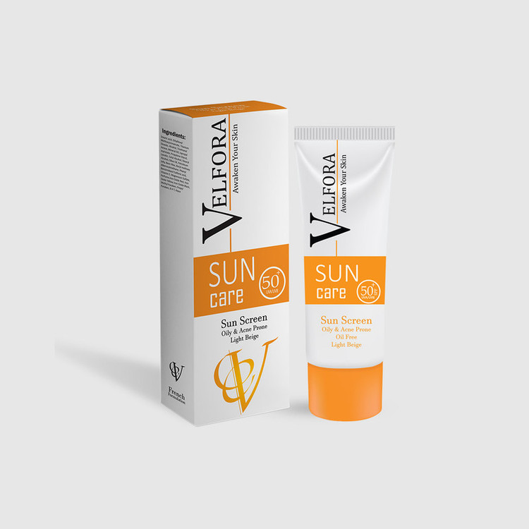 کرم ضد آفتاب رنگی صورت ولفورا SPF 50 مدل بژ روشن محافظ در برابر اشعه UVA و UVB مناسب برای پوست چرب و مختلط حجم ۴۰ میلیلیتر