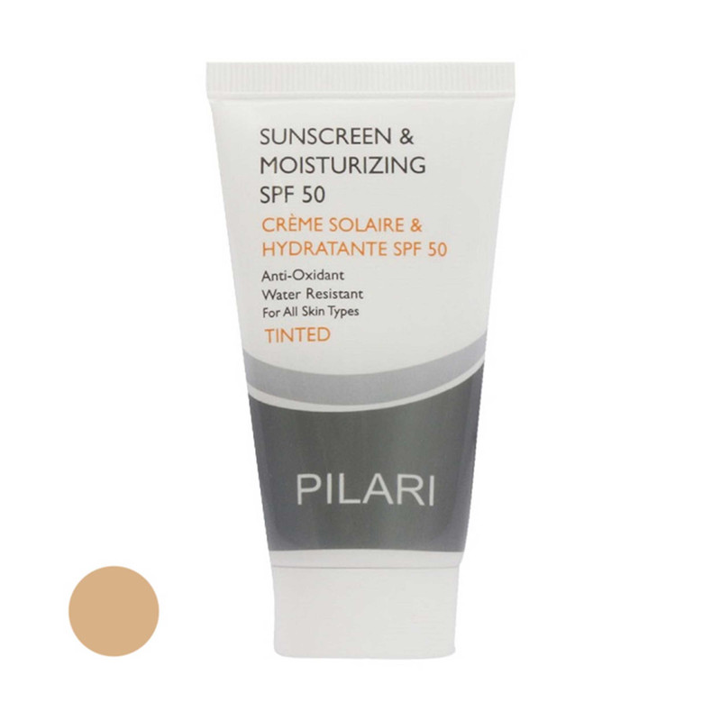 کرم ضد آفتاب رنگی پیلاری SPF 50 مدل TINTED مناسب پوستهای حجم میلیلیتر